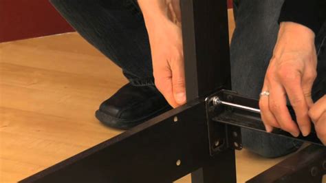 brackets to attach cabin to metal frame|how to attach headboard to metal frame.